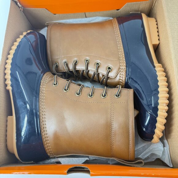 Sporto Shoes - Sporto Ariel Womens Tan/Navy Duck Boots Size 7.5 M Waterproof Insulated With Box